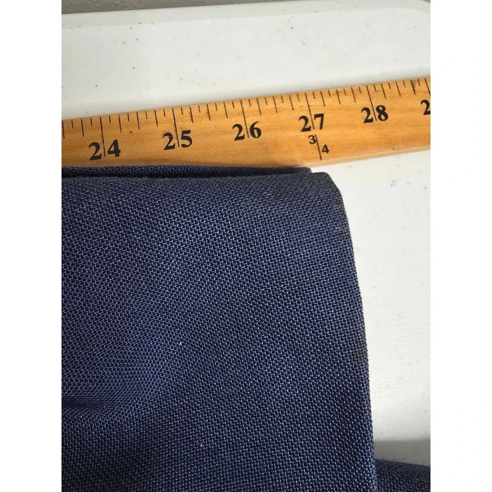 Stafford Sports Coat Mens 44‎ L Blue Blazer Jacket 2 Gold Buttons Wool Blend